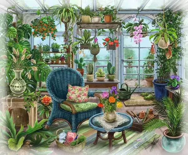 Ravensberger Matratzen Puzzle 99 Teile - Im Gutshaus Wintergarten Günstiger Verkauf