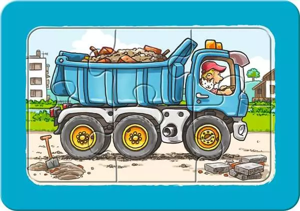 Ravensberger Matratzen Kinderpuzzle ab 2 Jahren - Bagger, Traktor und Kipplader - 6 Teile Rabatt