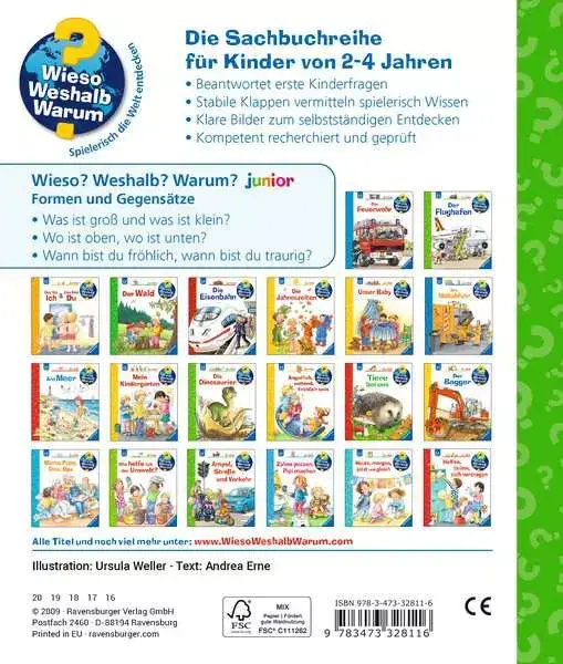Ravensberger Matratzen Ravensburger Wieso? Weshalb? Warum? junior, Band 31: Formen und Gegensätze Neueste Mode