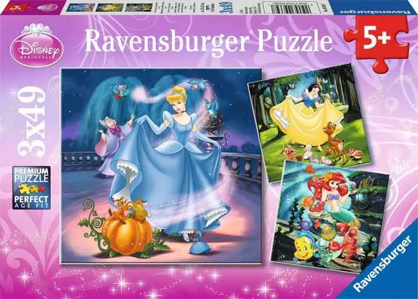 Ravensberger Matratzen Kinderpuzzle ab 5 Jahren - Schneewittchen, Aschenputtel, Arielle - 49 Teile Bis zu 55% Rabatt