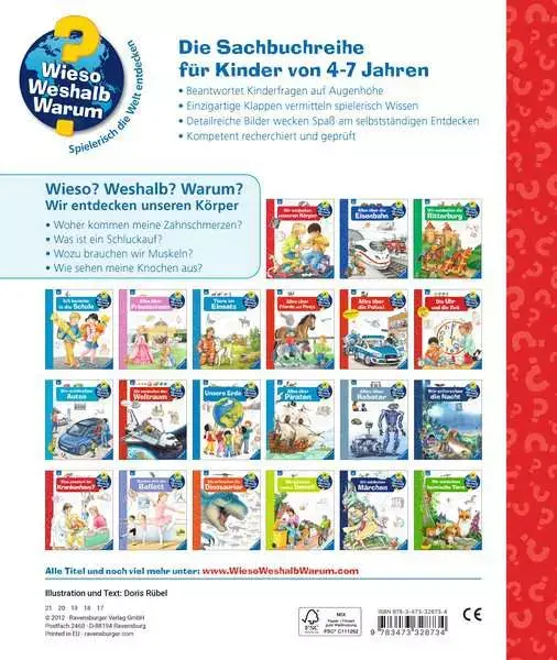 Ravensberger Matratzen Ravensburger Wieso? Weshalb? Warum? Band 1: Wir entdecken unseren Körper Riesige Rabatte
