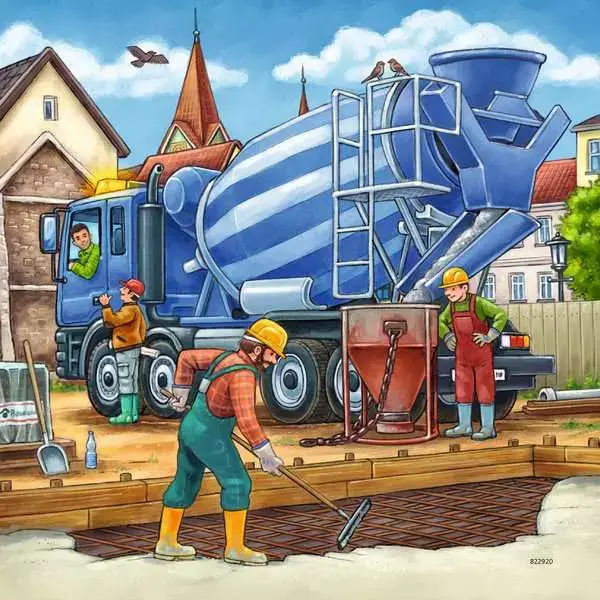 Ravensberger Matratzen Kinderpuzzle ab 5 Jahren - Große Baufahrzeuge - 49 Teile Black Friday