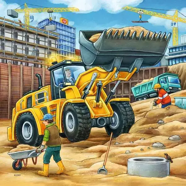 Ravensberger Matratzen Kinderpuzzle ab 5 Jahren - Große Baufahrzeuge - 49 Teile Black Friday