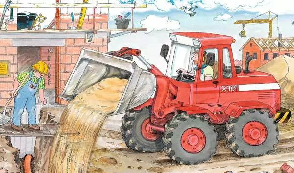 Ravensberger Matratzen Kinderpuzzle ab 3 Jahren - Mein Bagger - 15 Teile Jubiläumsangebot
