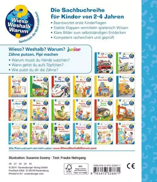 Ravensberger Matratzen Ravensburger Wieso? Weshalb? Warum? junior, Band 52: Zähne putzen, Pipi machen Tiefpreis