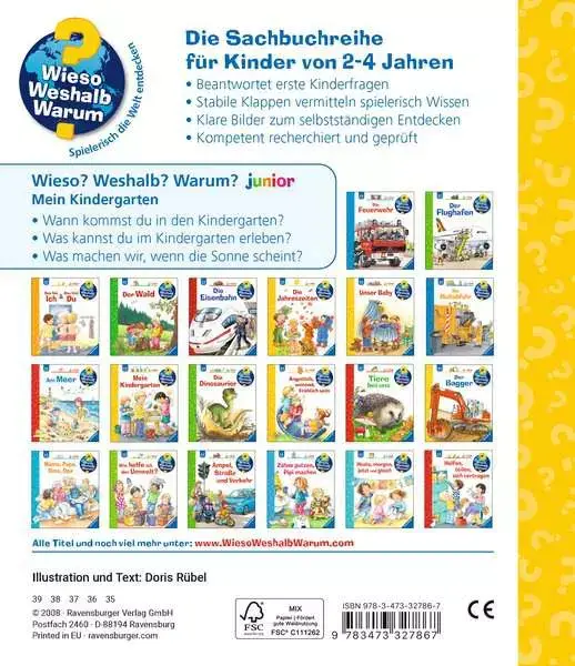 Ravensberger Matratzen Ravensburger Wieso? Weshalb? Warum? junior, Band 24: Mein Kindergarten Begrenzt auf 3 Tage
