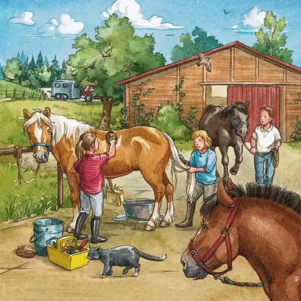 Ravensberger Matratzen Kinderpuzzle ab 5 Jahren - Mein Reiterhof - 49 Teile Auslauf