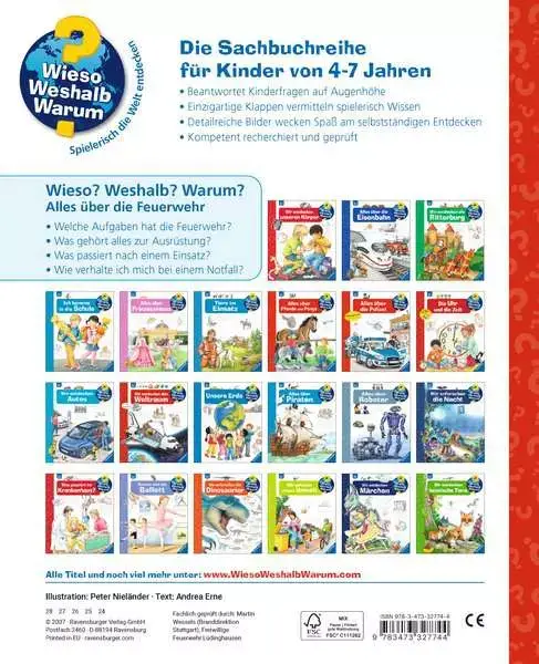 Ravensberger Matratzen Ravensburger Wieso? Weshalb? Warum?, Band 2: Alles über die Feuerwehr Schlussverkauf