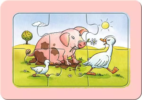 Ravensberger Matratzen Kinderpuzzle ab 2 Jahren - Gute Tierfreunde - 6 Teile Black Friday