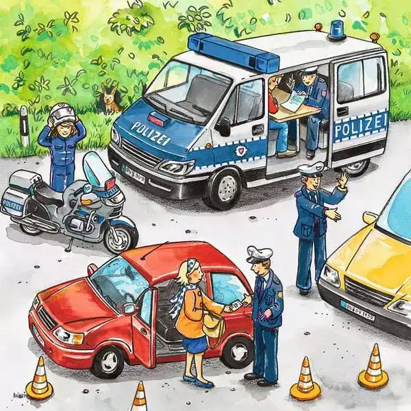 Ravensberger Matratzen Kinderpuzzle ab 5 Jahren - Polizeieinsatz - 49 Teile Tägliche Deals
