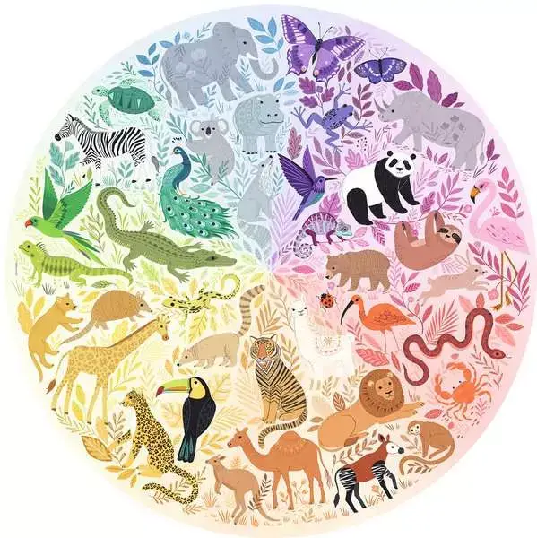 Ravensberger Matratzen Puzzle 500 Teile - Circle of Colors - Animals Letzter Tag