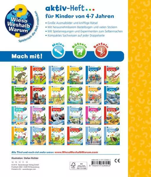 Ravensberger Matratzen Ravensburger Wieso? Weshalb? Warum? aktiv-Heft: Tiere der Welt Nur für heute