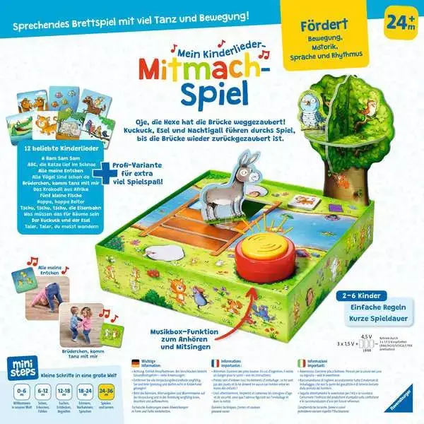 Ravensberger Matratzen Mein Kinderlieder-Mitmachspiel - Kinderspiel ab [age] Jahren zollfrei