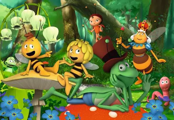 Ravensberger Matratzen Kinderpuzzle ab 4 Jahren - Die kleine Biene Maja - 24 Teile 50% Rabatt für begrenzte Zeit