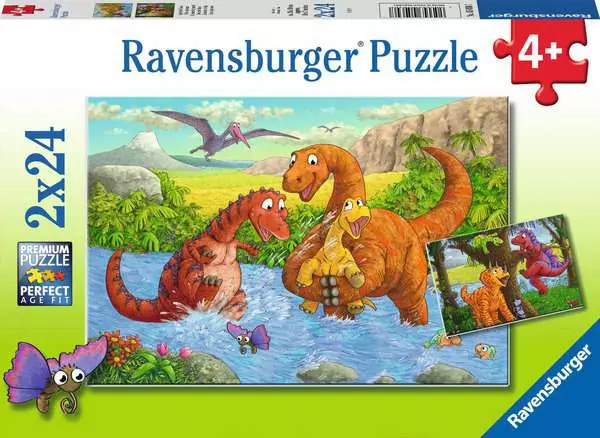 Ravensberger Matratzen Kinderpuzzle ab 4 Jahren - Spielende Dinos - 24 Teile 2025
