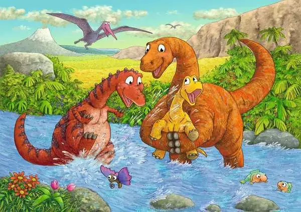 Ravensberger Matratzen Kinderpuzzle ab 4 Jahren - Spielende Dinos - 24 Teile 2025