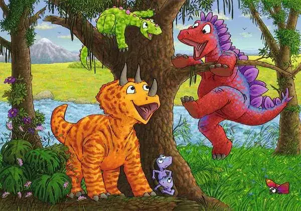 Ravensberger Matratzen Kinderpuzzle ab 4 Jahren - Spielende Dinos - 24 Teile 2025