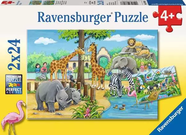 Ravensberger Matratzen Kinderpuzzle ab 4 Jahren - Willkommen im Zoo - 24 Teile Versandkostenfrei