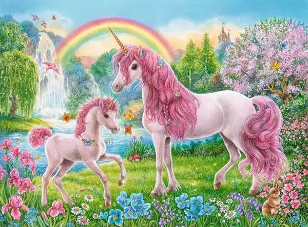 Ravensberger Matratzen Kinderpuzzle ab 6 Jahren - Magische Einhörner - 100 Teile Vatertagsangebot