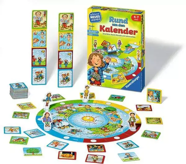 Ravensberger Matratzen Rund um den Kalender - Kinderspiel ab 4 Jahren Lagerräumung