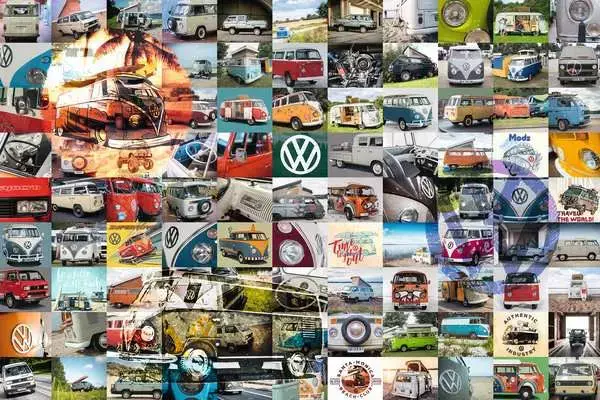 Ravensberger Matratzen Puzzle 3000 Teile - 99 Bulli Moments Sonderangebot der Fabrik