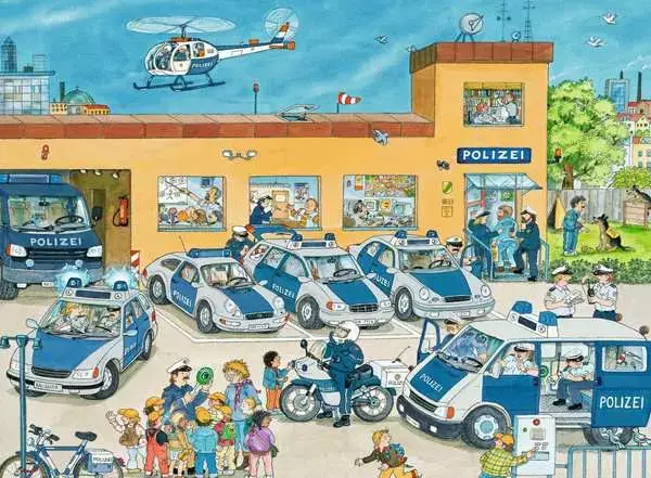 Ravensberger Matratzen Kinderpuzzle ab 6 Jahren - Polizeirevier - 100 Teile Clearance-Verkauf