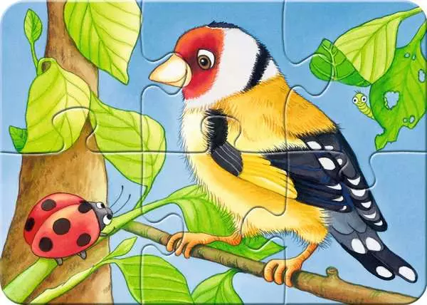 Ravensberger Matratzen Kinderpuzzle ab 2 Jahren - Süße Gartenbewohner - 2 + 4 + 6 + 8 Teile Kostenloser Versand international