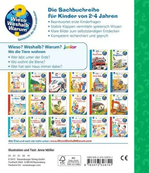 Ravensberger Matratzen Ravensburger Wieso? Weshalb? Warum? junior, Band 46: Wo die Tiere wohnen Auslauf