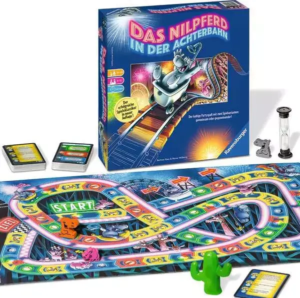 Ravensberger Matratzen Das Nilpferd in der Achterbahn - Spiel ab 10 Jahren Schlussverkauf
