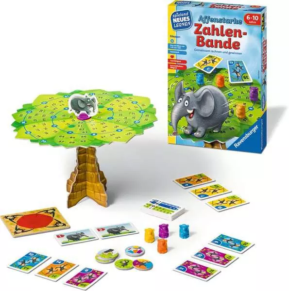 Ravensberger Matratzen Affenstarke Zahlen-Bande - Kinderspiel ab 6 Jahren Kostenloser Versand