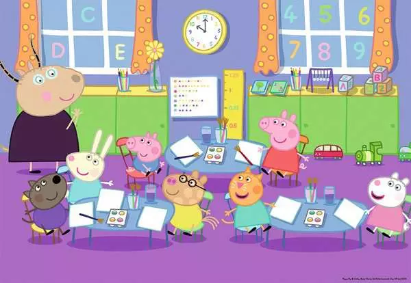 Ravensberger Matratzen Kinderpuzzle ab 4 Jahren - Peppa in der Schule - 24 Teile Limitierter Zeitrabatt