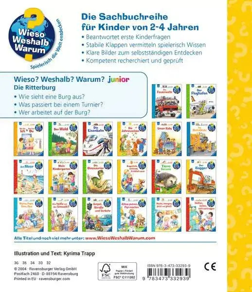 Ravensberger Matratzen Ravensburger Wieso? Weshalb? Warum? junior, Band 4: Die Ritterburg Online Shopping