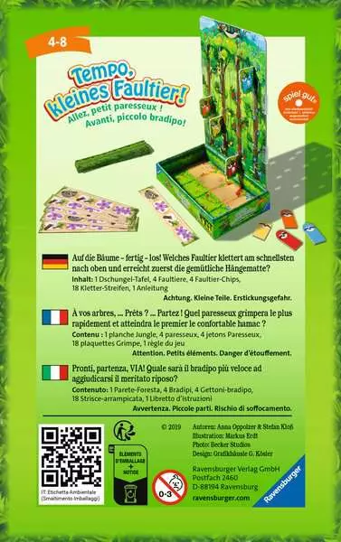 Ravensberger Matratzen Tempo, kleines Faultier! - Reisespiel ab 4 Jahren Saisonale Angebote