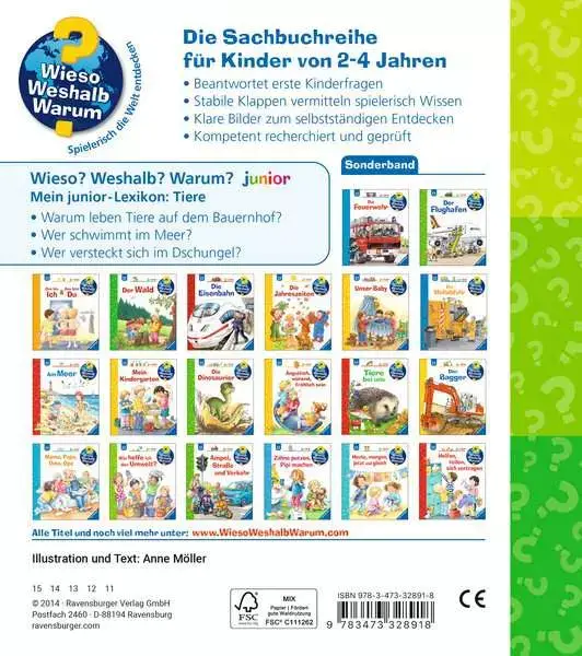 Ravensberger Matratzen Ravensburger Wieso? Weshalb? Warum? Mein junior-Lexikon: Tiere Zeitbegrenzte Promotion