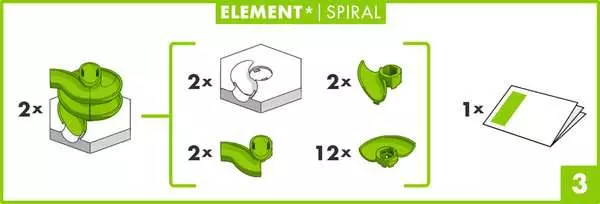 Ravensberger Matratzen GraviTrax Element Spiral - Kugelbahn-Erweiterung für Kinder ab 8 Jahren Sonderangebot der Fabrik