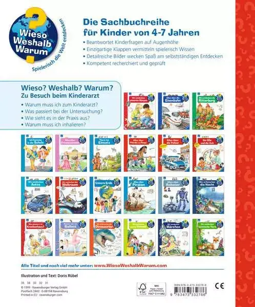 Ravensberger Matratzen Ravensburger Wieso? Weshalb? Warum?, Band 9: Zu Besuch beim Kinderarzt Auslauf