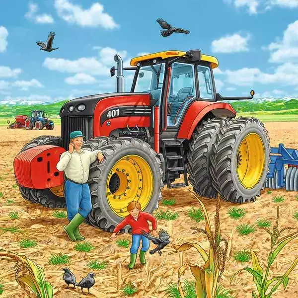 Ravensberger Matratzen Kinderpuzzle ab 5 Jahren - Große Maschinen - 49 Teile Räumungsverkauf