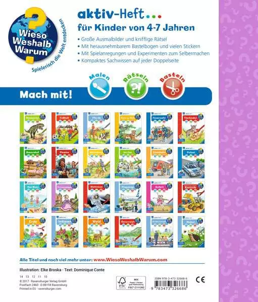 Ravensberger Matratzen Ravensburger Wieso? Weshalb? Warum? aktiv-Heft: Prinzessinnen Tiefpreis