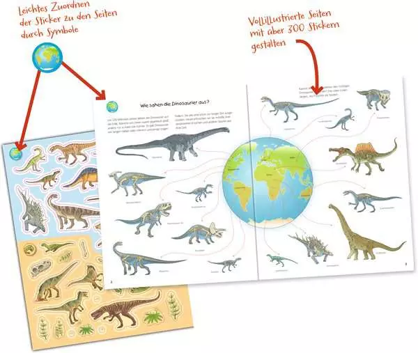 Ravensberger Matratzen Ravensburger Wieso? Weshalb? Warum? Stickerheft: Dinosaurier Neueste Stile