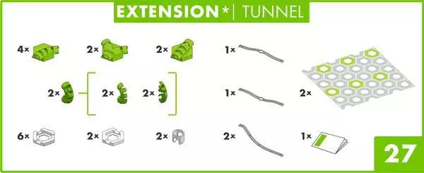 Ravensberger Matratzen GraviTrax Extension Tunnel - Kugelbahn-Erweiterung für Kinder ab 8 Jahren Bis zu 50% Rabatt