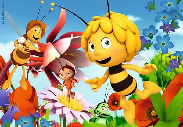 Ravensberger Matratzen Kinderpuzzle ab 3 Jahren - Biene Maja auf der Blumenwiese - 12 Teile Sonderangebot der Fabrik