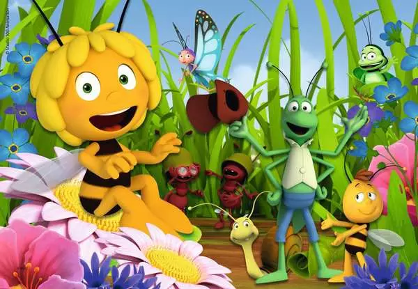 Ravensberger Matratzen Kinderpuzzle ab 3 Jahren - Biene Maja auf der Blumenwiese - 12 Teile Sonderangebot der Fabrik
