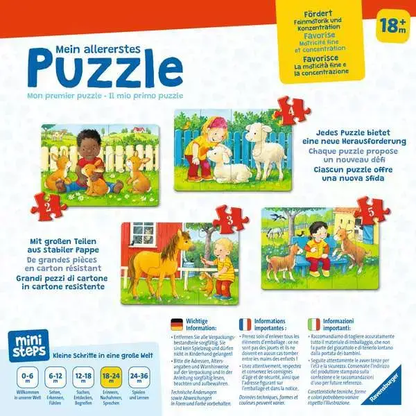 Ravensberger Matratzen Ravensburger Mein allererstes Puzzle: Streichelzoo Discount Store für neue Produkte