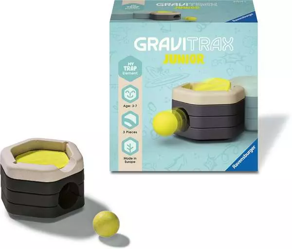 Ravensberger Matratzen GraviTrax Junior Element Trap - Kugelbahn-Erweiterung für Kinder ab 3 Jahren 50% Rabatt für begrenzte Zeit