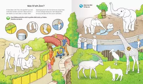 Ravensberger Matratzen Ravensburger Wieso? Weshalb? Warum? aktiv-Heft: Im Zoo Kostenloser Versand