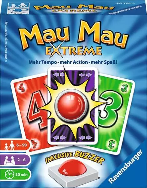 Ravensberger Matratzen Mau Mau Extreme - Kartenspiel ab 6 Jahren Osterangebot