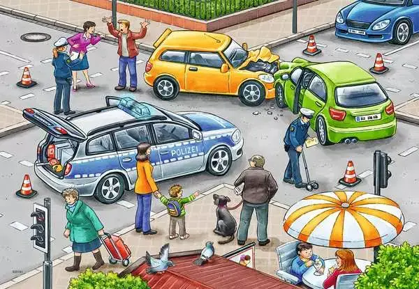Ravensberger Matratzen Kinderpuzzle ab 3 Jahren - Mit Blaulicht unterwegs - 12 Teile Muttertagsangebot