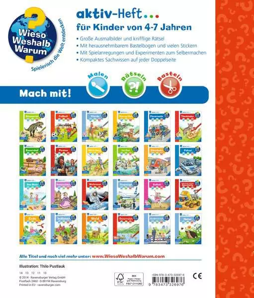 Ravensberger Matratzen Ravensburger Wieso? Weshalb? Warum? aktiv-Heft: Fußball Vatertagsangebot