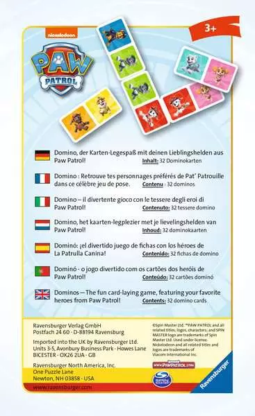 Ravensberger Matratzen Paw Patrol Domino - Reisespiel ab 3 Jahren Heißer Verkauf