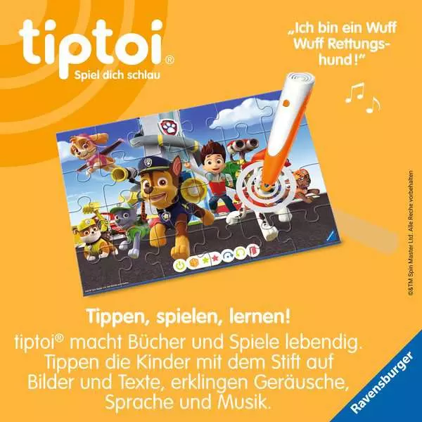 Ravensberger Matratzen Kinderpuzzle ab 4 Jahren - tiptoi® Puzzle für kleine Entdecker: Paw Patrol - 24 Teile VIP-Rabatte